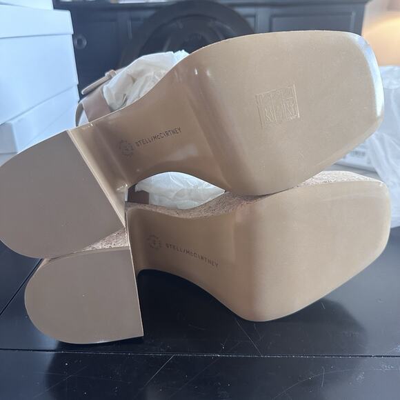 Stella McCartney Womens Skyla Alter Brown Platform Heels 39.5 Medium (MSRP $925) - Picture 5 of 6